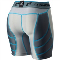 Champro Women's Windmill Compression Fastpitch Softball Sliding Short, Grey