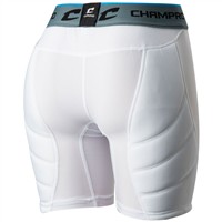 Champro Women's Windmill Compression Fastpitch Softball Sliding Short, White