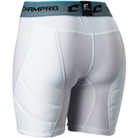 Champro Women's Windmill Compression Fastpitch Softball Sliding Short, White