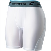 Champro Women's Windmill Compression Fastpitch Softball Sliding Short, White