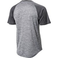 Evoshield Men's Heather Tech Baseball T-Shirt, Charcoal