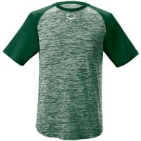Evoshield Men's Heather Tech Baseball T-Shirt, Dark Green