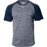Evoshield Men's Heather Tech Baseball T-Shirt, Navy