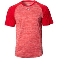 Evoshield Men's Heather Tech Baseball T-Shirt, Scarlet