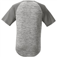 Evoshield Youth Heather Tech Baseball T-Shirt, Charcoal