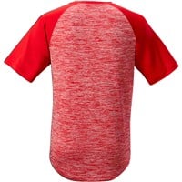 Evoshield Youth Heather Tech Baseball T-Shirt, Scarlet