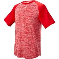 Evoshield Youth Heather Tech Baseball T-Shirt, Scarlet