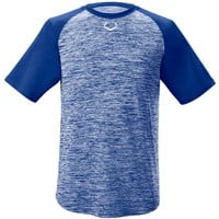 Evoshield Youth Heather Tech Baseball T-Shirt, Royal