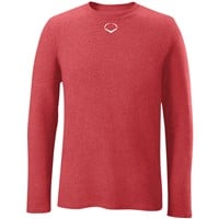 Evoshield Men's Long Sleeve Blended T-Shirt, Scarlet