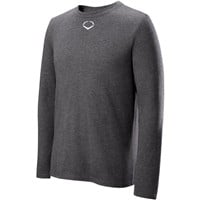 Evoshield Men's Long Sleeve Blended T-Shirt, Charcoal