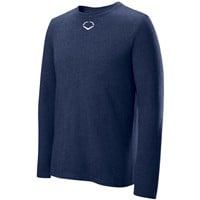 Evoshield Men's Long Sleeve Blended T-Shirt, Navy