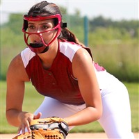 Champro Adult Rampage Softball Fielders Mask, Silver