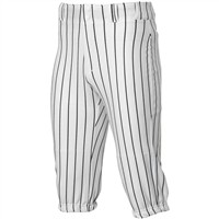 Champro Youth Triple Crown Pinstripe Knicker Baseball Pants, White/Black
