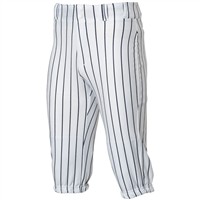 Champro Youth Triple Crown Pinstripe Knicker Baseball Pants, White/Navy