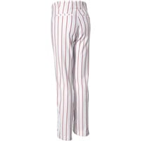 Champro Youth Triple Crown Pinstripe Baseball Pant, White/Scarlet