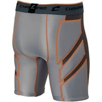 Champro Men's Wind-Up Compression Baseball Sliding Short, Grey
