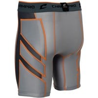 Champro Men's Wind-Up Compression Baseball Sliding Short, Grey