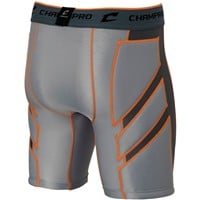Champro Men's Wind-Up Compression Baseball Sliding Short, Grey