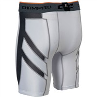 Champro Men's Wind-Up Compression Baseball Sliding Short, White