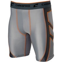 Champro Men's Wind-Up Compression Baseball Sliding Short, Grey