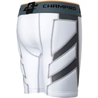 Champro Youth Wind-Up Compression Baseball Sliding Short w/Cup, White