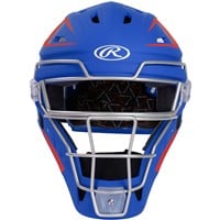 Rawlings Adult Velo 2.0 Catcher's Set, Royal/Scarlet