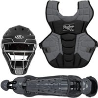 Rawlings Adult Velo 2.0 Catcher's Set, Black/Grey