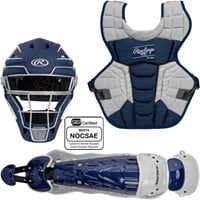 Rawlings Adult Velo 2.0 Catcher's Set, Navy/White
