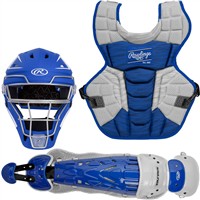Rawlings Adult Velo 2.0 Catcher's Set, Royal/White