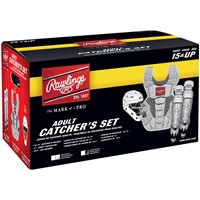 Rawlings Intermediate Velo 2.0 Catcher's Set, Scarlet/White