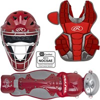 Rawlings Adult Renegade 2.0 Catcher Set, Scarlet