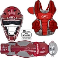 Rawlings Youth Renegade 2.0 Catcher's Set, Scarlet