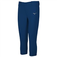 Mizuno Women's Belted Stretch Fastpitch Softball Pant, Navy