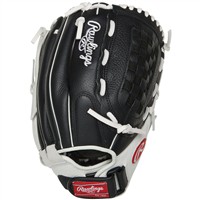 Rawlings Shut Out 12.5in Fastpitch Softball Glove, Black