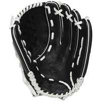 Rawlings Shut Out 12.5in Fastpitch Softball Glove, Black