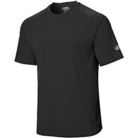 Rawlings Mens Crew Neck Short Sleeve Baseball T-Shirt, Black