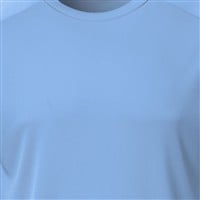 Rawlings Mens Crew Neck Short Sleeve Baseball T-Shirt, Light Blue