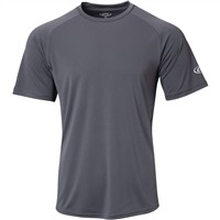 Rawlings Mens Crew Neck Short Sleeve Baseball T-Shirt, Dark Grey