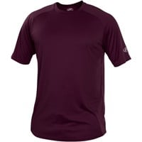 Rawlings Mens Crew Neck Short Sleeve Baseball T-Shirt, Maroon