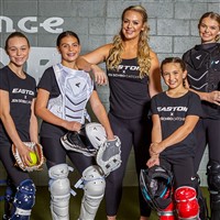 Easton Jen Schro The Very Best Faspitch Softball Catchers Set (Medium), Royal