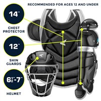 Easton Jen Schro The Fundamental Fastpitch Softball Catching Set (Small), Royal