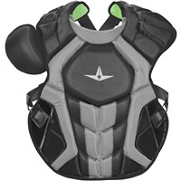 All Star Adult System7 Axis Chest Protector, Black/Grey