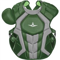 All Star Adult System7 Axis Chest Protector, Dark Green/Grey