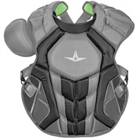 All Star Adult System7 Axis Chest Protector, Grey/Black