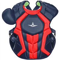 All Star Adult System7 Axis Chest Protector, Scarlet/Grey
