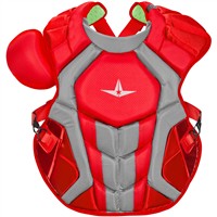 All Star Adult System7 Axis Chest Protector, Scarlet/Grey