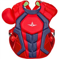 All Star Adult System7 Axis Chest Protector, Scarlet/Grey