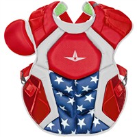 All Star Adult System7 Axis USA Pro Catcher's Set, Red/White/Blue