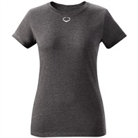 Evoshield Women's Blended Softball T-Shirt, Charcoal