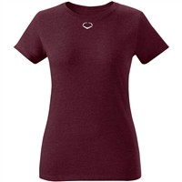 Evoshield Women's Blended Softball T-Shirt, Maroon